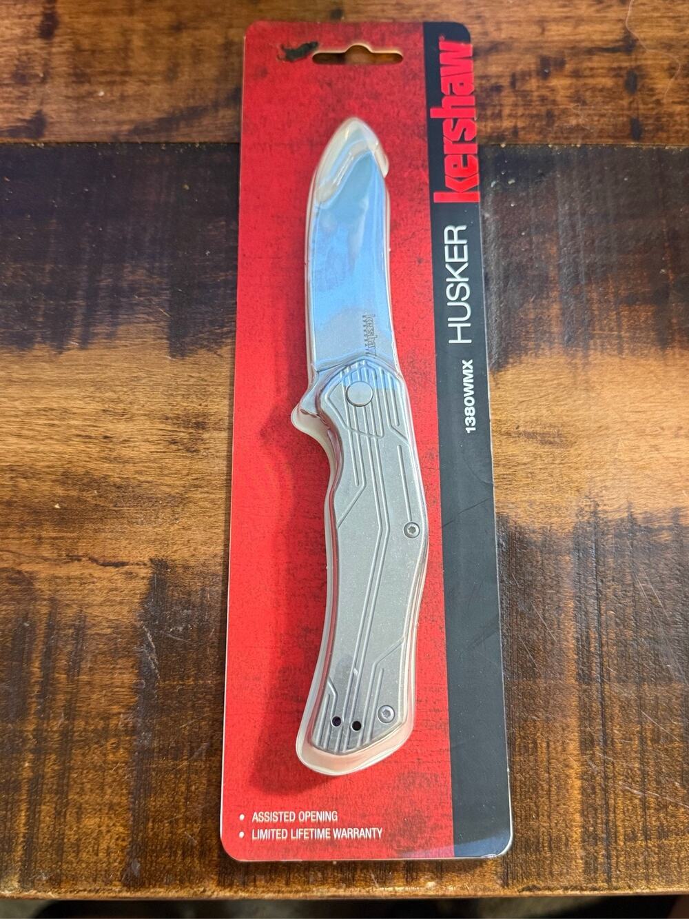 Kershaw Husker 1380WMX Assisted Opening Folding Knife Stainless Steel